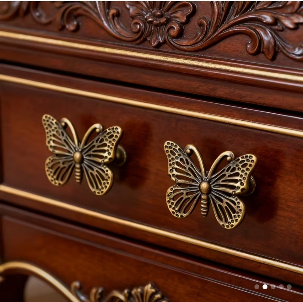 New 10 pcs of Brass Look Butterfly Drawer/cabinet Pulls #1099-809